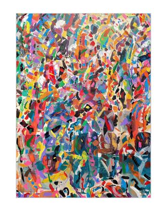 Empire Art Direct Meditations No. I Washable Colorful Abstract Art Area Rug