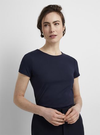 Contemporaine Womens Second-skin short-sleeve crew-neck T-shirt