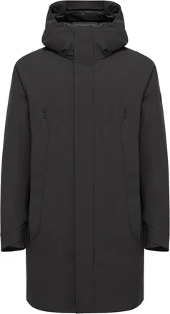 Moncler Moncler Vexin Long Parka, Men, Black, Size: 0