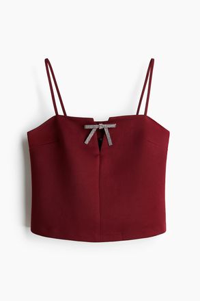 H&M Tr&auml;gertop mit Schleife - Red