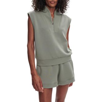 Varley Loretta Sleeveless Half Zip in Shadow at Nordstrom Rack, Size Large