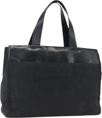 Prada Pre-owned Tote Bags, female, Black, Size: ONE SIZE Pre-owned Vintage Nylon Tote