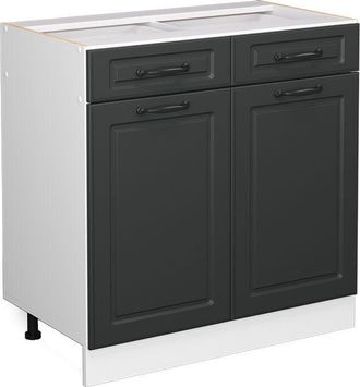 Vicco Mueble bajo de cocina R-Line, Antracita casa de campo, 80 cm sin encimera