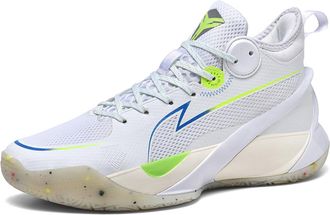 Generic Mens Anti-Slip Durable Basketball Shoes - Professional Shock Absorption Sneakers - Casual Running Fitness Shoes (White,8.5)