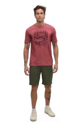 tentree Getaway T-Shirt in Rosewood/graphite at Nordstrom, Size Xx-Large