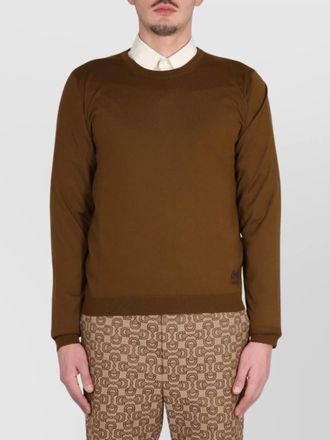 Gucci long sleeve knitwear logo embroidery