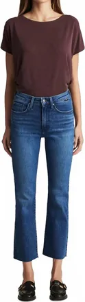 Mavi Anika Cropped Flare Jeans In Ink Flex Blue