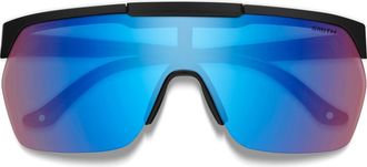 Smith XC 138mm Sunglasses in Black /Low Light Rose Blue at Nordstrom
