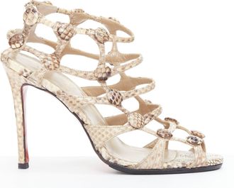 Christian Louboutin Scaled Leather Sandals