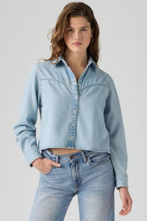 Levi's Shacket Logan - Mujer - XS - Azul / Tencel Blasted Stone Top