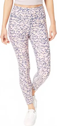 Calvin Klein Activewear Lynx Print High Waist Ankle Leggings In Nirvana Combo