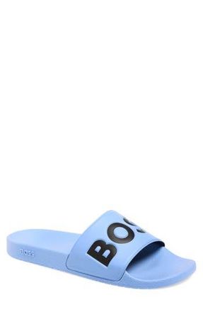 BOSS Aryeh Slide Sandal in Bright Blue at Nordstrom Rack, Size 11Us / 10Uk