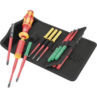 Wera Kraftform Kompakt vde 15 Torque extra slim 1 Elettricisti Kit di punte intercambiabili per giraviti - Wera