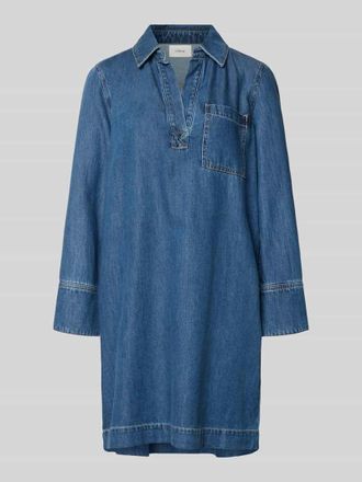 s.Oliver Red Label Relaxed Fit Jeanskleid aus Lyocell-Baumwoll-Mix in Hellblau, Gr&ouml;&szlig;e 34