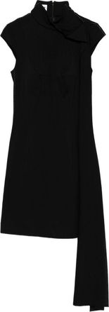 Jean Paul Gaultier High Neck Asymmetric Hem Mini Dress