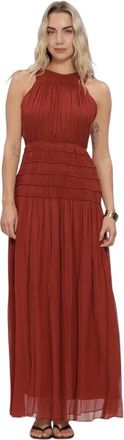 Twinset Maxi Dress 261Tt 2041 - Dames - Maxi kleedjes - Rood - 2XS - Kleedjes