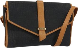 Saint Laurent Pre-owned Cross Body Bags, female, Black, Size: ONE SIZE Pre-owned Leather Shoulder Bag