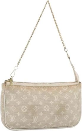 Louis Vuitton Pre-owned Mini Bags, female, Beige, Size: ONE SIZE Pre-owned Mini Pouch