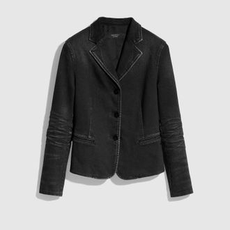 Gucci Stretch Cotton Denim Jacket, Black