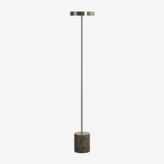 Sklum L&aacute;mpara De Pie Led Para Exterior En Acero Inoxidable Y Piedra Natural Isasia Sklum