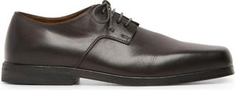 Marsèll Parapetto square-toe leather Derby shoes - women - Leather/Leather/Leather - 39 - Brown