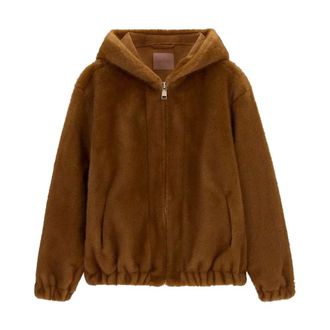 Guess Giacca con cappuccio in ecopelliccia - - Jackets - Donna - Marrone - S