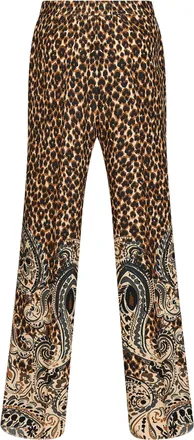 Etro Womens Trousers Silk Cr&ecirc;pe De Chine Beige