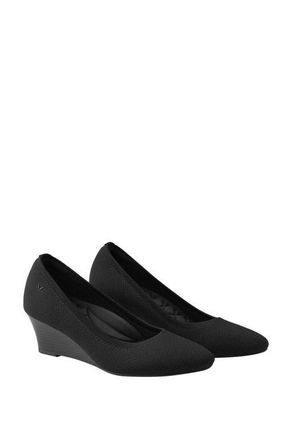 Vivaia Almond-Toe Wedge in Black at Nordstrom, Size 8.5