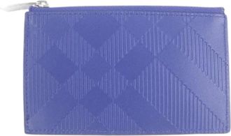 Burberry Pre-owned Wallets, male, Blue, Size: ONE SIZE Pre-owned Card case