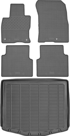 OEM Juego De Alfombrillas De Goma Para Coche Y Maletero Para Ford Kuga Iii / Kuga Hybrid Suv A Partir De 2020
