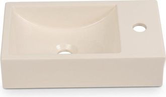 Saniclass Torino Fontein - 40x22x10cm - solid surface - off-white