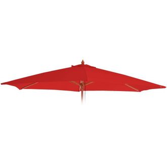 Hhg Telo copertura ricambio per ombrelloni rotondi Florida &oslash; 300cm, rosso