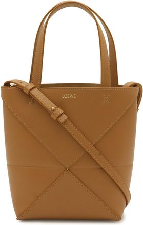 Loewe Puzzle Camel Handbag Tote Bag (Pre-Owned)
