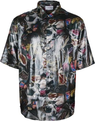 Acne Studios Black Regular Graphic Shirt