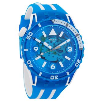 Swatch Blue Fire Quartz Unisex Watch SSCU09S100