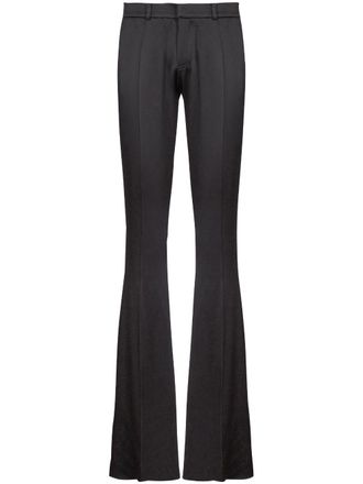 Balmain tailored bootcut trousers - men - Lambs Wool - 54 - Black