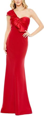 Mac Duggal One Shoulder Draped Trumpet Gown