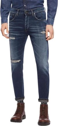 Dondup Heren, Jeans, Blauw, Maat: W38 Leer