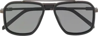 Hublot Occhiali da sole oversize - Nero