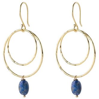 A Beautiful Story gold plated oorbellen Enjoyable Lapis Lazuli