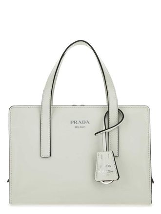 トートバッグ PRADA White leather small handbag (1BA389VT2OUVL F0009) White Leather Mini Handbag | PRADA