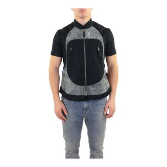 Stone Island Jassen, Heren, Zwart, M, Devore Vest