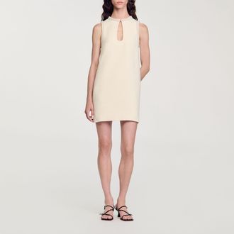 Sandro Vestido corto con pedrería