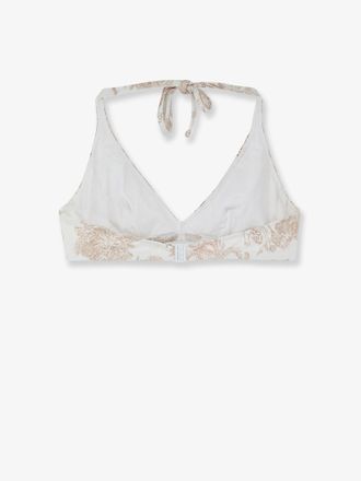 MC2 Saint Barth Womens Bikini Top Gaia Beige Polyamide Swimwear Sea Clothing