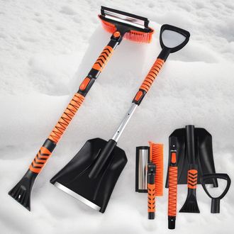 OEM Cepillo Quitanieves Extensible Con Raspador De Hielo + Pala Quitanieves Para Autom&oacute;viles, Camiones, Suv Y Veh&iacute;culos