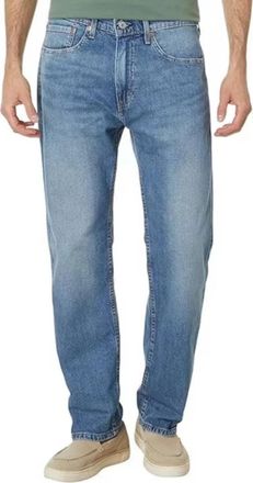 Levi's 505 Jeans Mens Blue Denim Stretch Regular Fit Straight Leg POSH265