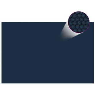 vidaXL Cubierta Solar De Piscina De Pe Flotante Negro Y Azul 600x400cm Vidaxl