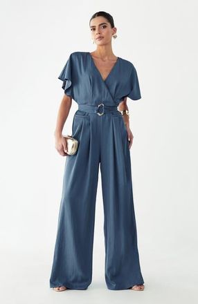 BWLDR Zarah Jumpsuit in Steel Blue at Nordstrom, Size 12