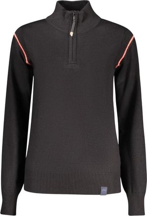 North Sails Underlayers, female, Black, Size: XL Long-sleeved Half-zip Sweater