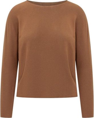 Gran Sasso Trui met ronde hals - Dames - Ronde hals truien - Bruin - XL - Truien & Vesten